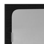 Miroir de salle de bain vidaXL en chêne noir 60x10 5x37 cm en bois reconstitué