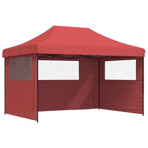 vidaXL Tente de fête 279 x 410 x 315 cm Bordeaux Tissu Oxford