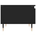 vidaXL Table basse noir 50x46x35 cm bois d'ingénierie