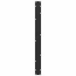vidaXL Pieds de table à manger en U 2 pièces Noir 100 x (72-73) cm Acier