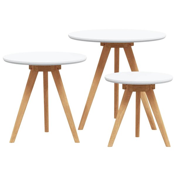 vidaXL Table basse Marron 50 x 50 x 46 cm Bois massif de noyer