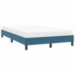 vidaXL Cadre de lit sans matelas bleu foncé 120x220 cm velours