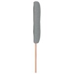 Cabeça de cama LED vidaXL com botão estofado cinza claro 80 cm em tecido