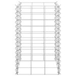 vidaXL Lits surélevés en gabion 3 Pièces 30x30x50 cm Fer