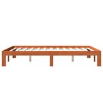 vidaXL Cadre de lit sans matelas cire marron 140x190cm bois pin massif