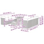 vidaXL Ensemble de canapé de jardin 11 Pièces Beige polyrotin