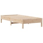 vidaXL Lit bibliothèque sans matelas 100x200 cm bois massif de pin