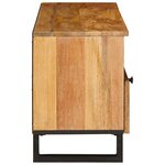 vidaXL Meuble TV Marron 100 x 33 x 46 cm Bois de mangue massif