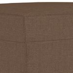 vidaXL Ensemble de canapés 4 Pièces avec coussins Marron Tissu