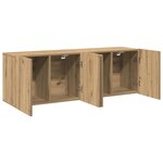 vidaXL Meubles TV muraux 2 Pièces chêne artisanal 60x30x41 cm