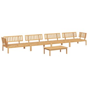 vidaXL Salon palette de jardin 5 Pièces bois d'acacia massif