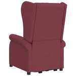 vidaXL Fauteuil de massage Rouge bordeaux Tissu