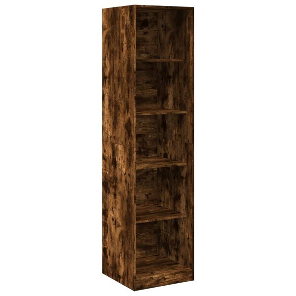 vidaXL Garde-robe chêne fumé 50x50x200 cm bois d'ingénierie