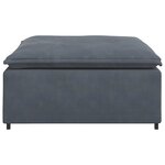 vidaXL Module de repose-pieds de canapé modulaire gris foncé