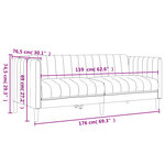 vidaXL Ensemble de canapés 2 Pièces vert foncé tissu