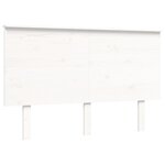 vidaXL Cadre de lit sans matelas blanc bois de pin massif