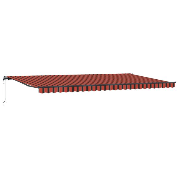 vidaXL Auvent Rétractable orange et marron 600 × 350 cm