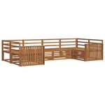 vidaXL Ensemble de canapés d'extérieur 6 pc Naturel