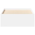 vidaXL Cadre de lit sans matelas blanc 90x200 cm