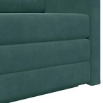 vidaXL Canapé-Lit Vert foncé 124 x 204 x 61 cm Velours