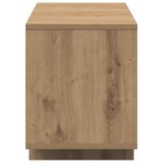 vidaXL Meuble TV chêne artisanal 120x30x40 5 cm bois d'ingénierie