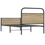 vidaXL Cadre de lit sans matelas 107x203 cm chêne sonoma