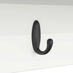 vidaXL Porte-manteau mural Blanc 75 x 16 x 26 cm Bois d'ingénierie
