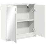 vidaXL Armoire Miroir de Salle de Bain Blanc 60 x 20 x 60 cm