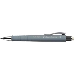Porte-mines POLY MATIC diam 0 7mm gris x 5 FABER-CASTELL