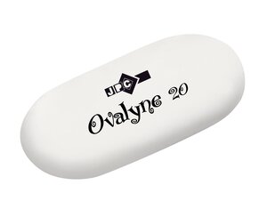 Gomme blanche 56x25x11 mm 'ovalyne 20' Caout sans PVC JPC