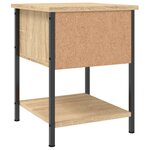 vidaXL Tables de chevet 2 Pièces chêne sonoma 34x35 5x45 cm