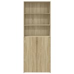 vidaXL Buffet haut chêne sonoma 70x42 5x185 cm bois d'ingénierie