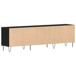 vidaXL Meuble TV Chêne noir 150 x 30 x 44 5 cm Bois d'ingénierie