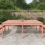 vidaXL Table de jardin 203 5x100x76 cm bois massif de douglas