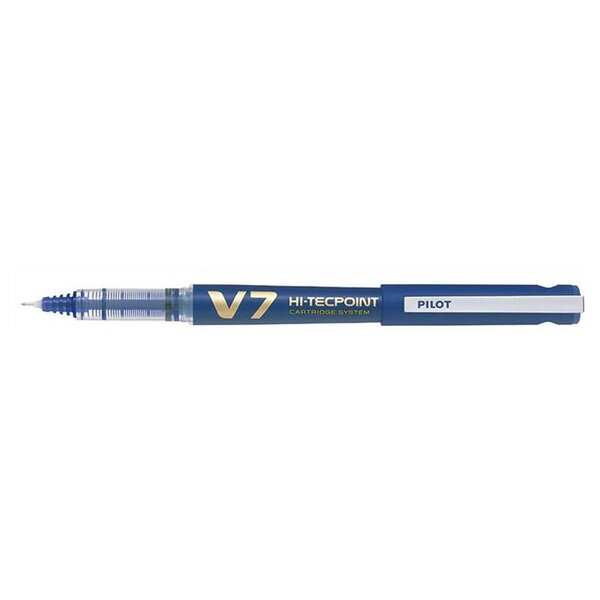 Roller Rechargeable Hi-TechPoint V7 Begreen Pointe Moyenne Encre liquide Bleu PILOT