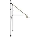 vidaXL Auvent manuel rétractable 250 cm Crème