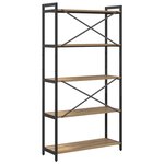 vidaXL Bibliothèque chêne artisanal 80 x 30 x 153 cm Bois d'ingénierie
