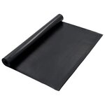 vidaXL Tapis de sol Noir 1 2 x 5 m Caoutchouc