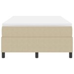 vidaXL Lit à ressorts Gris clair et blanc 120 x 190 cm