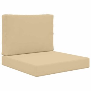 vidaXL Coussin de canapé d'extérieur 2 Pièces Beige Polyester
