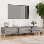 vidaXL Meuble TV Sonoma gris 150x34 5x30 cm Bois d'ingénierie
