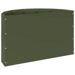 vidaXL Jardinière Vert olive 60 x 30 x 35 cm Acier