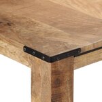 vidaXL Table à dîner 180x90x75 cm bois de manguier massif