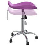 vidaXL Chaise de bureau Violet Similicuir