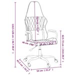 vidaXL Chaise de jeu de massage noir similicuir