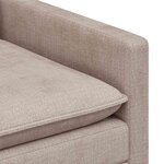 vidaXL Ensemble de Canapés 2 Pièces Beige Polyester