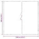 vidaXL Couverture pour plantes Transparent 8 x 12 m PE
