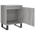 vidaXL Tables de chevet 2 Pièces sonoma gris 40x30x50cm bois d'ingénierie