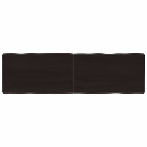 vidaXL Dessus de table bois massif traité bordure assortie