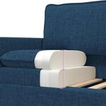 vidaXL Canapé Bleu 156 x 81 x 87 5 cm Tissu
